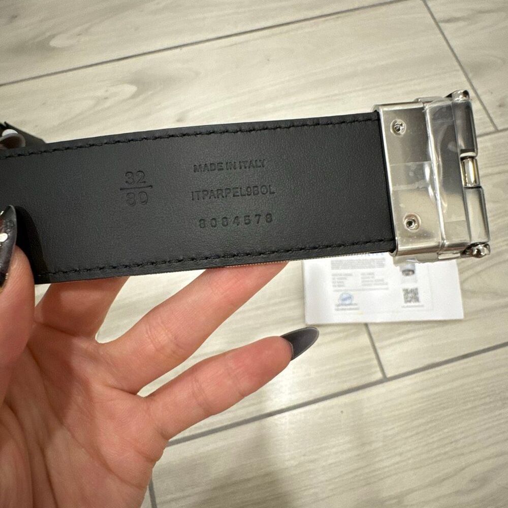 NWT men’s Burberry nova check belt size 32   80 cm comes with authentication pap - Picture 5 of 7